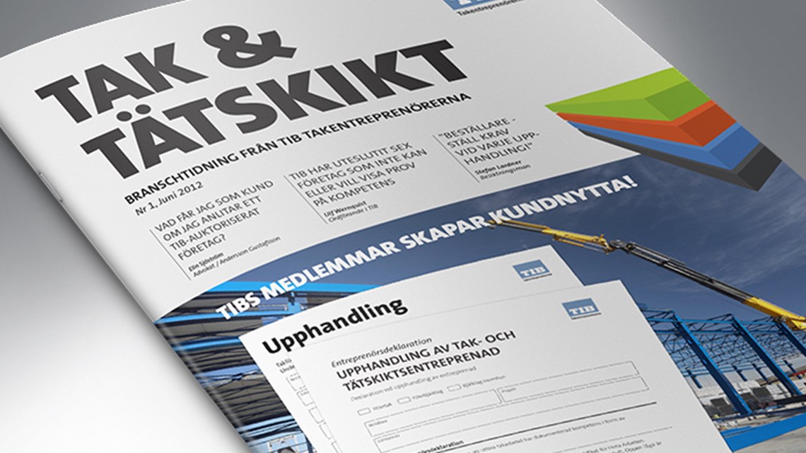 Formgivning och produktion av branschtidning Formgivning och produktion av branschtidning