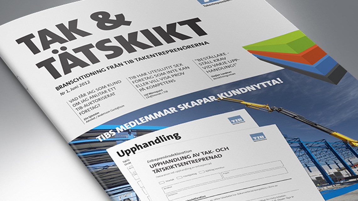 Formgivning och produktion av branschtidning