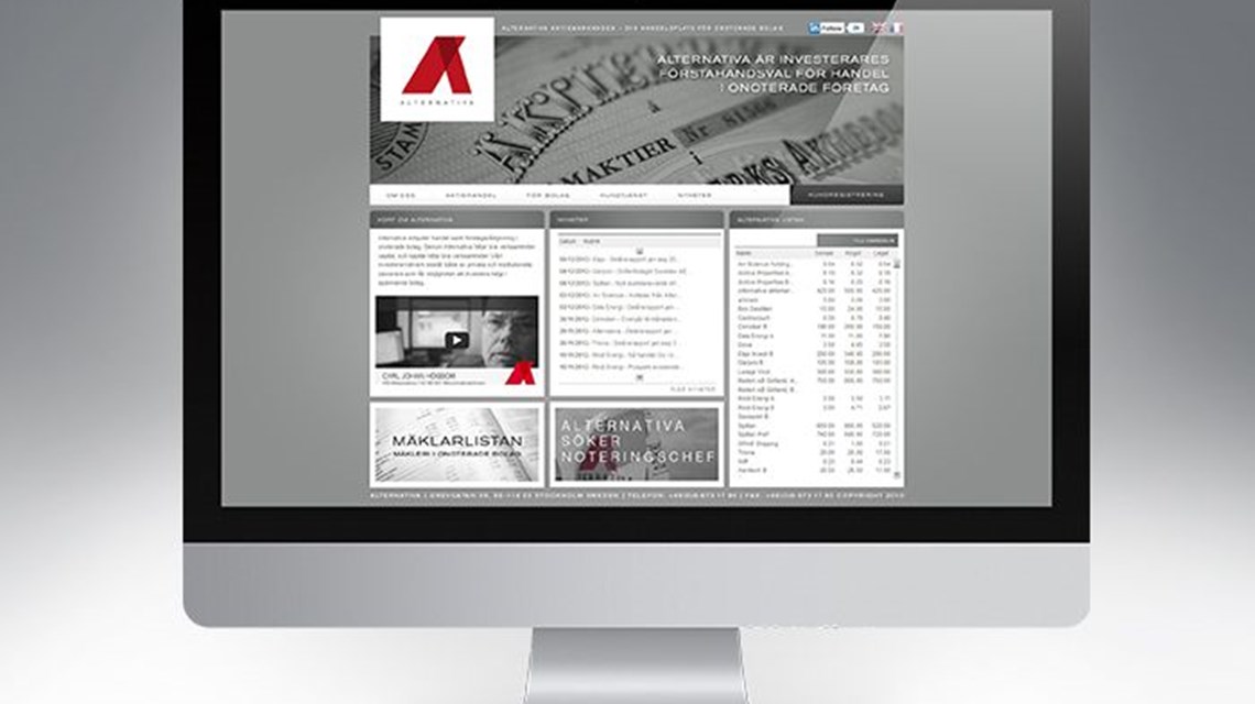 Webbplats finansbolag