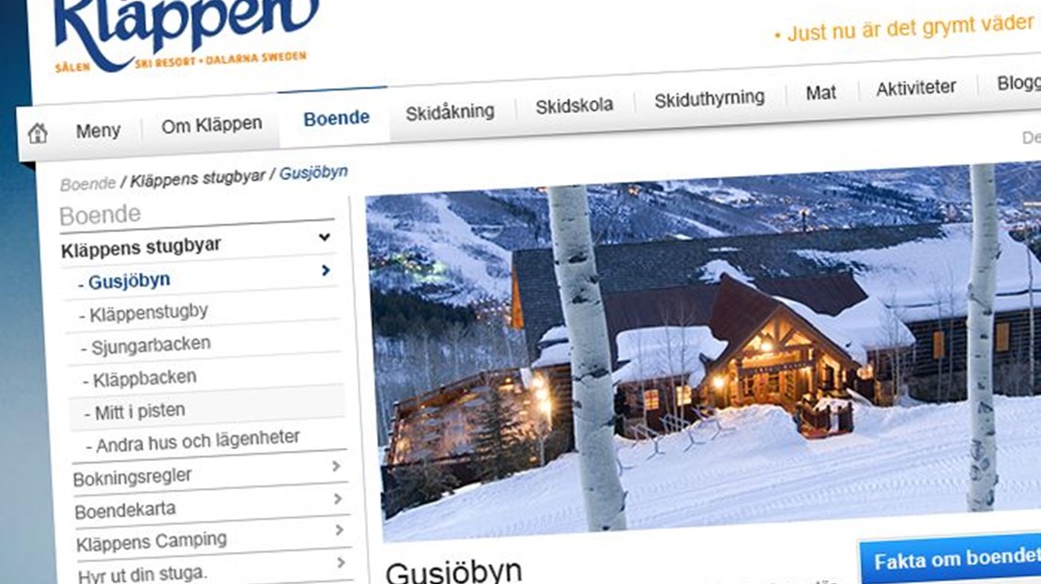 Webbplats Episerver skidanläggning Webbplats Episerver skidanläggning