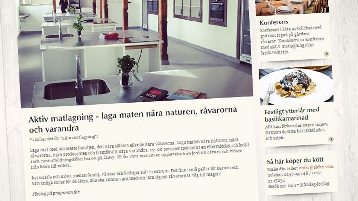 Webbplats upplevelseföretag Webbplats upplevelseföretag