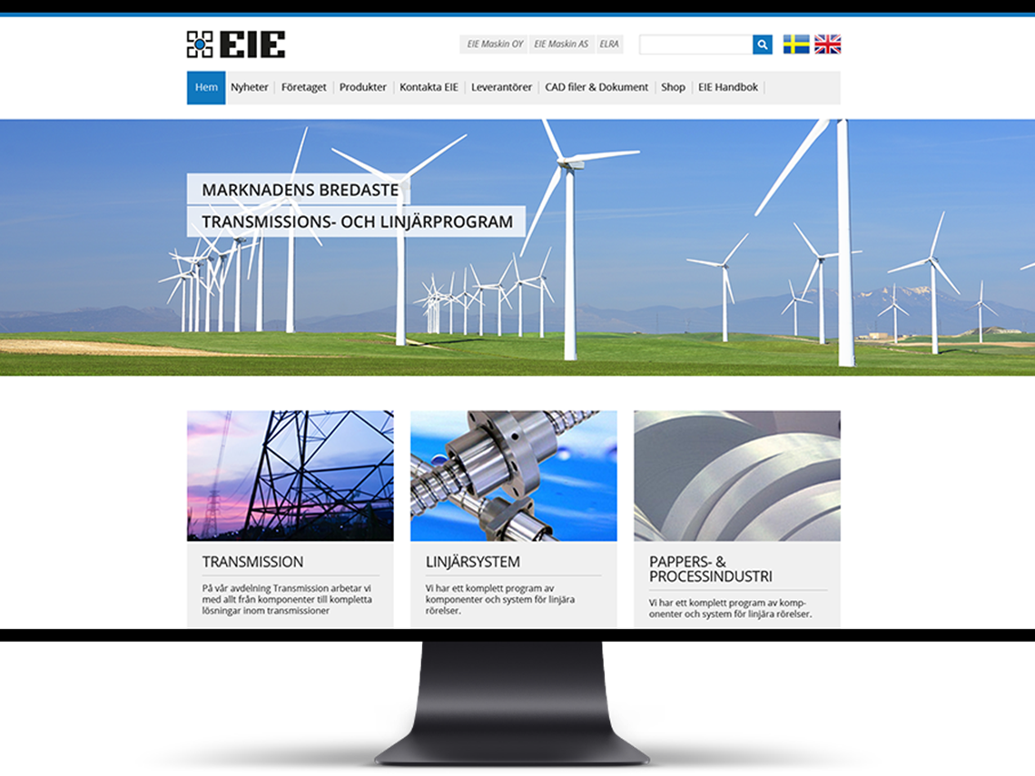 EIE Maskin Webbplats Umbraco CMS EIE Maskin Webbplats Umbraco CMS