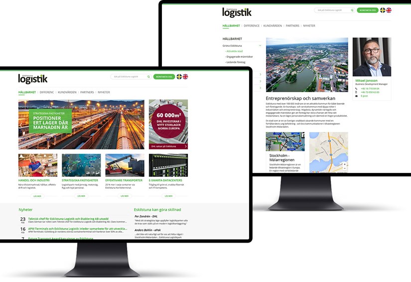 Eskilstuna Logistik Webbplats Eskilstuna Logistik Webbplats