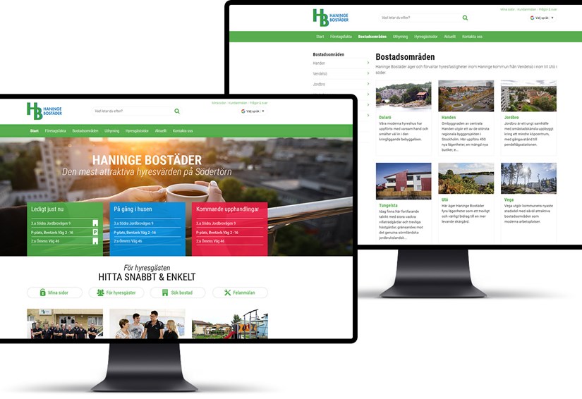 Haningebostäder Webbplats Umbraco CMS Haningebostäder Webbplats Umbraco CMS