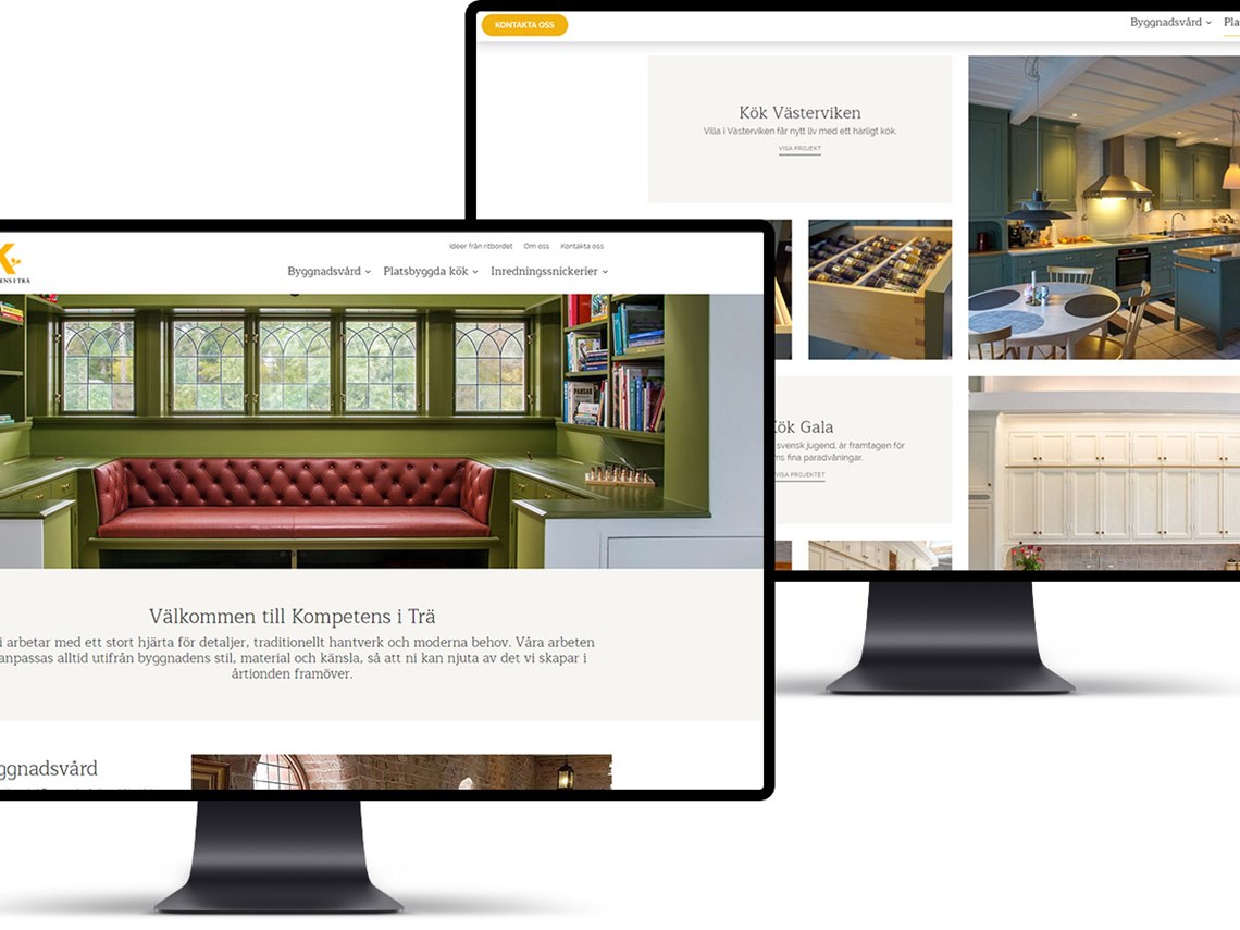 Kompetens I Trä Webbplats Umbraco Cms