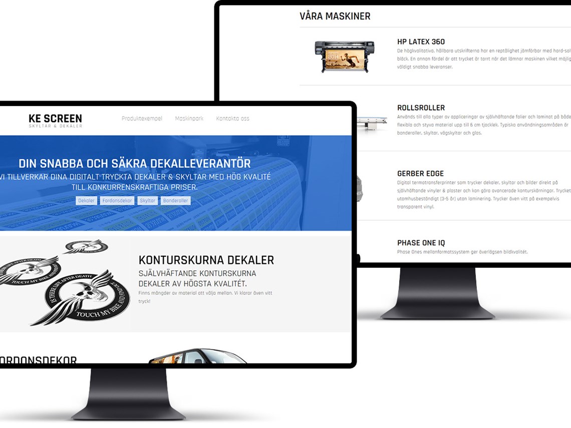 KE Screen Webbplats Umbraco CMS