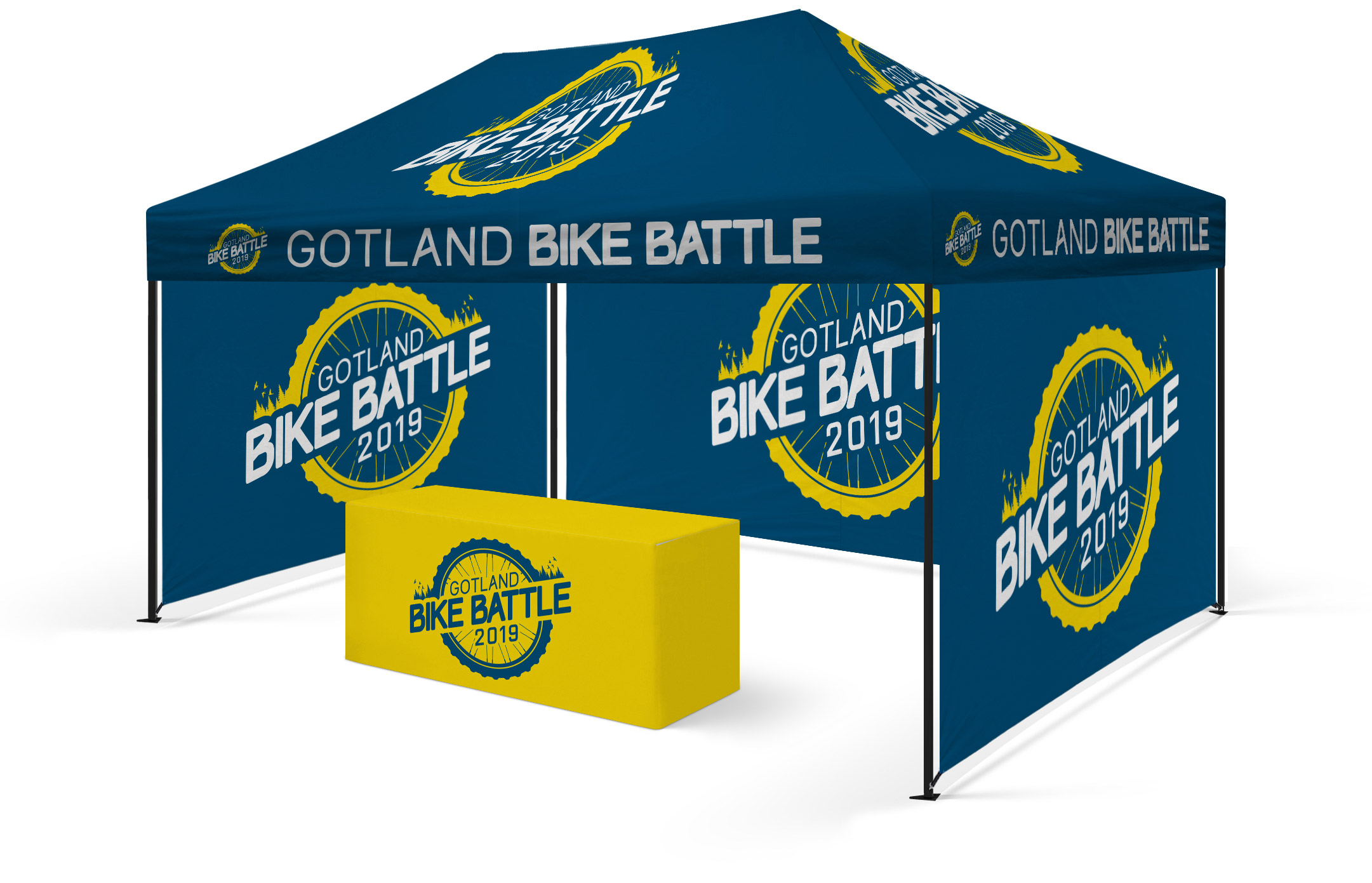 Gotland Bike Battle Logotyp Tält