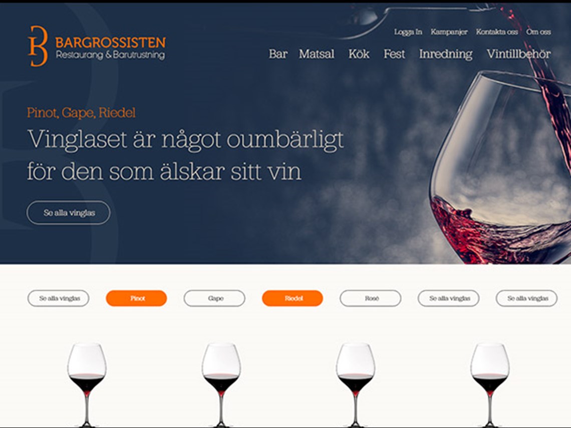 Bargrossisten Webbdesign